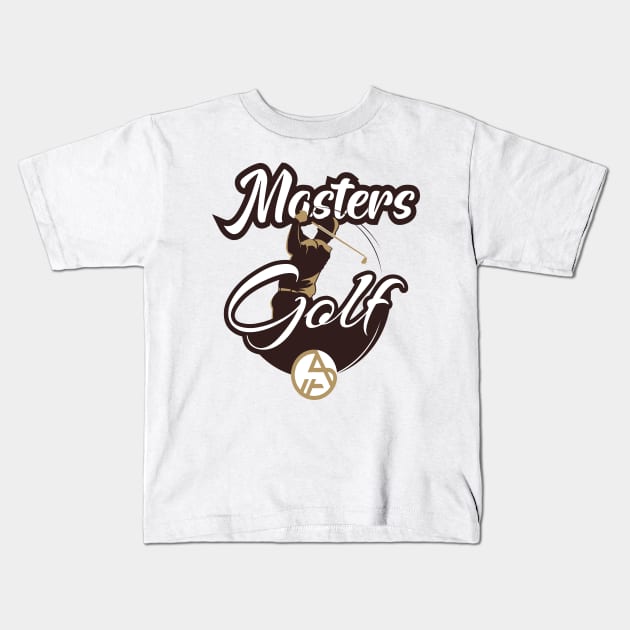 Masters Golf PGA  Tour Kids T-Shirt by Salahboulehoual